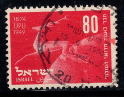 Israël 1949 Mi. 29 Oblitéré 100% UPU - Usados (sin Tab)