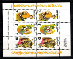 Nouvelle-Zélande 1976 Mi. 691-693 Mini Feuille 100% Neuf ** Santé, Enfants - Blokken & Velletjes