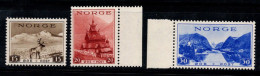 Norvège 1938 Mi. 195-197 Neuf ** 100% Faune, Tourisme - Unused Stamps