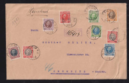 Dänemark Denmark West India Registered Cover 1913 St THOMAS X CHEMNITZ Germany - Dänische Antillen (Westindien)