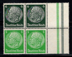 Empire Allemand 1939 Mi. S 189 Neuf * MH 100% Paire Interpanneau 5, 6 Pf, Hindenburg - Se-Tenant