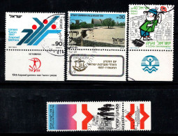 Israël 1987 Oblitéré 100% Emblèmes, Jeux, Environnement - Used Stamps (with Tabs)