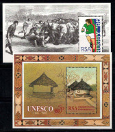 Afrique Du Sud 1993-95 Bloc Feuillet 100% Neuf ** Sport, Unesco, Cabane - Blokken & Velletjes