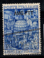 Trieste A 1950 Sass. 74 Oblitéré 100% 55 Lires, Année Sainte - Gebraucht