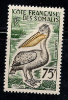 Somalie Français 1959 Mi. 331 Neuf ** 100% Oiseaux, 75Fr - Somaliland (Protettorato ...-1959)