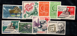 Monaco 1965-66 Neuf ** 100% Europa CEPT, Personnalité, Espace - Andere & Zonder Classificatie