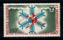 Nouvelle-Calédonie 1967 Mi. 447 Neuf ** 100% Jeux Olympiques, Grenoble, 100Fr - Unused Stamps