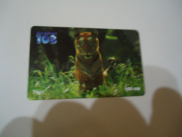 THAILAND USED   CARDS PIN 108  ANIMALS  TIGER - Thaïland