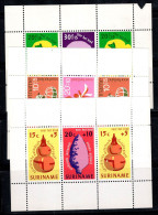 Suriname 1977 Mini Feuille 100% Neuf ** Pour L'enfant, Animaux, Emblèmes - Suriname