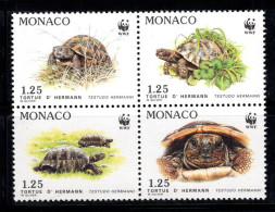 Monaco 1991 Mi. 2046-2049 Neuf ** 100% Wwf, Tortue - Autres & Non Classés
