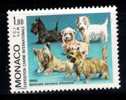 Monaco 1986 Mi. 1756 Neuf ** 100% Chiens, Animaux - Andere & Zonder Classificatie