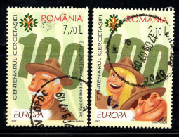 Roumanie 2009 Mi. 6190-6191 Oblitéré 100% Scout, Organisation - Usado