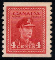 Canada 1942 Mi. 221 D Neuf ** 100% 4 Cents, Le Roi George VI - Nuevos