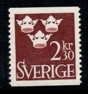 Suède 1965 Mi. 538 Neuf ** 100% 2,30 Kr,Trois Couronnes...-... - Nuevos