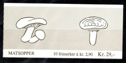 Norvège 1988 Mi. MH 11 Carnet 100% Neuf ** Champignons, 2.90 (Kr)... Dix Valeurs - Nuevos