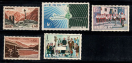 Français Andorre 1957 Neuf ** 100% Paysages, Télécommunications - Unused Stamps