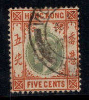 Hong Kong 1903 Mi. 64 Oblitéré 100% 5 C, Le Roi Édouard VII - Oblitérés