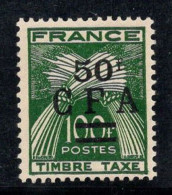 Réunion 1949 Yv. 44 Neuf ** 100% Timbre-taxe 50 F - Portomarken