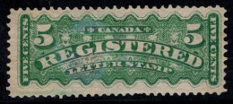 Canada 1875 Mi. 33 B Sans Gomme 100% 5 C, Enregistré - Ongebruikt