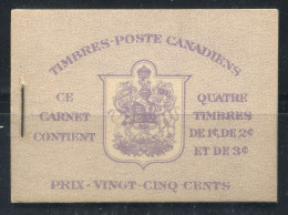 Canada 1942 SG SB 37a Carnet 100% Neuf ** Le Roi George VI - Ganze Markenheftchen