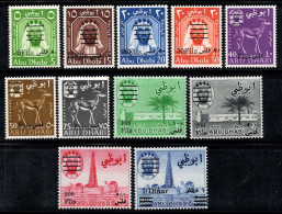 Abou Dhabi 1966 SG 15-25 Neuf ** 100% Surimprimé - Abu Dhabi