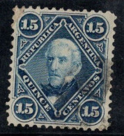 Argentine 1867 Mi. 22 Oblitéré 100% 15 C, Personnalité - Used Stamps