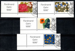 Liechtenstein 1996 Mi. 1132-35 Oblitéré 100% Gehr Peintre, 70 (Rp), 90 (Rp)... - Used Stamps