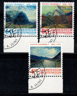 Liechtenstein 1995 Mi. 1108-10 Oblitéré 100% Peintre, Le Rhin, 60 (rp)... - Gebruikt