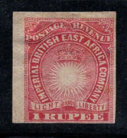 Afrique Orientale Britannique 1890 Mi. 16 B Neuf * MH 40% 1 Roupie, DIM - British East Africa