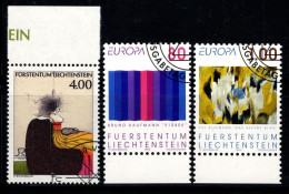 Liechtenstein 1993-95 Oblitéré 100% Peintures, Art Contemporain... - Used Stamps