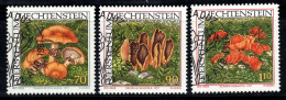 Liechtenstein 1997 Mi. 1152-54 Oblitéré 100% Champignons Rares, 70 (Rp)... - Usati