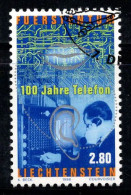 Liechtenstein 1998 Mi. 1189 Oblitéré 100% 2.80 (Fr), Le Téléphone - Usados