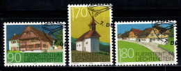 Liechtenstein 1998 Mi. 1186-88 Oblitéré 100% Monuments, Architecture,90 (rp) - Gebruikt