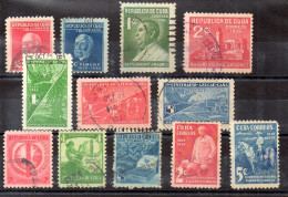 Cuba Series Nº Yvert 219/20 + 229/30 + 236/38 +257/59 +260/61 O - Usados