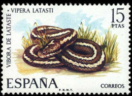 ESPAÑA 1974 - FAUNA - VIBORA DE LATASTE - EDIFIL 2196** - Serpents