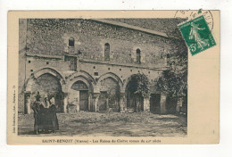 SAINT-BENOIT - Les Ruines Du Cloître Roman Du XIIe Siècle. - Saint Benoît