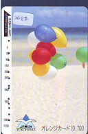 Carte Prepayee JAPON * (2087) BALLON * MONTGOLFIERE - Hot Air Balloon * Aerostato * Heißluft Prepaid CARD JAPAN - - Sport