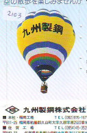 Carte Prepayee JAPON * (2103) BALLON * MONTGOLFIERE - Hot Air Balloon * Aerostato * Heißluft Prepaid CARD JAPAN - - Sport