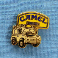 1 PIN'S //  ** RALLYE RAID / CAMEL TROPHY / 4X4 LAND ROVER ** . (A.B Paris) - Rally