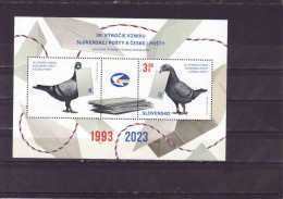 Slovakia 2023, Mail Pigeon, 30th Anniversary Of The Establishment Of Slovak Post And Czech Post, Mint - Nuovi