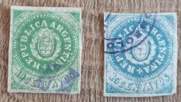 Argentine - YT N°6, 7d - Sans L'accent Sur L'U De Republica - 1862-64 - Used Stamps