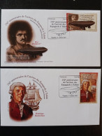 Polynesia 2022 Polynesie 250th Ann Arrival Spanish Tahiti Domingo Boenechea 2v FDC PJ - Unused Stamps