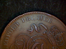 2 Centimes 1864/1, ONVOLLEDIGE Stempel, Misslag - 2 Cent