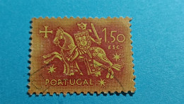 PORTUGAL - Timbre 1953 : Sceau équestre De Denis 1er De Portugal (Dinis Ou Diniz) - 1.50 Escudo - Gebruikt