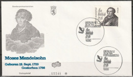 Berlin FDC 1979 Nr.601 250.Geb. Moses Mendelssohn ( D 4682 ) Günstige Versandkosten - 1971-1980