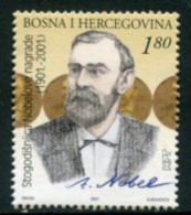 BOSNIA HERCEGOVINA (CROAT) 2001 Nobel Prize Centenary MNH / **.  Michel 84 - Bosnia Herzegovina