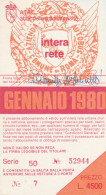 ABBONAMENTO MENSILE BUS ATAC ROMA GENNAIO 1980 (MF442 - Europe