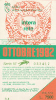 ABBONAMENTO MENSILE BUS ATAC ROMA OTTOBRE 1982 (MF435 - Europe