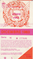 ABBONAMENTO MENSILE BUS ATAC ROMA DICEMBRE 1983 (MF429 - Europe