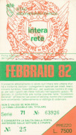 ABBONAMENTO MENSILE BUS ATAC ROMA FEBBRAIO 1982 (MF438 - Europe